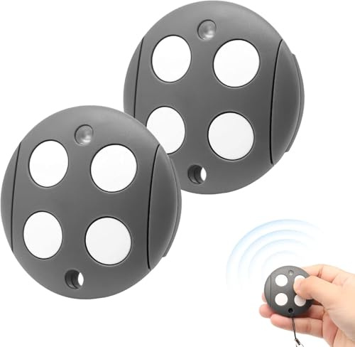 Telecommande Portail Compatible avec MHOUSE GTX4 433,92 MHz, Bip Portail Porte De Garage, 4 Canaux, Code de Roulement (Lot de 2)