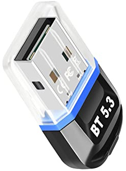 USB Bluetooth 5.0 Adattatore Dongle, Bluetooth Dongle per PC Laptop Computer Desktop Stereo Supporto Windows 8.1/10/11