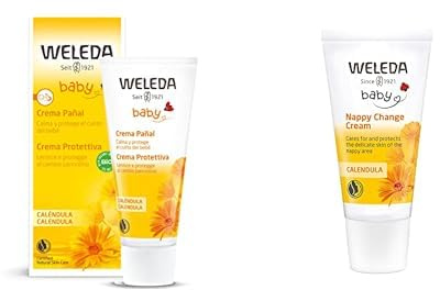 WELEDA Bio Baby Calendula Wundschutzcreme 75ml & Bio Baby Calendula Wundschutzcreme 30ml - Naturkosmetik Babypflege Windelcreme