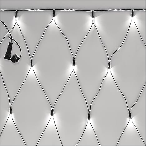 EMOS Connect System 2x1,5m Lichternetz Standard, Weihnachtslichterkette mit 160 LEDs, Erweiterungskomponent C (ohne Verbindungskabel und Adapter), IP44 für Innen und Außen, Kaltweiß