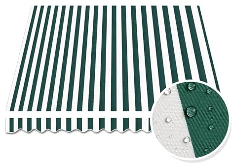 Retractable Awning Replacement Fabric For Patio Window Door Weatherproof Replacement Canopy Top Cover ​Canvas 2.5x2.0m 4x2.5m 5x2.5m(3x2.0m)