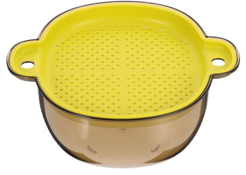 WATIIFUFU per Il Lavaggio di Frutta E Verdura Lavello da Cucina Set di Colini a Doppio Scolapasta in Plastica