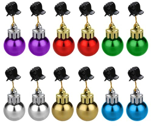 12 Stück Bartschmuck – Weihnachtsbartkugelschmuck, Farbenfrohe Klingende Klingel, Weihnachtsbartschmuck, Weihnachtsbartschmuck, Gesichtshaarschmuck, Für Freunde, Brüder, Väter Und Männer