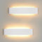 Mille Lucciole 2pcs 18W Apliques de Pared LED Interior 28cm Moderno LED Lámpara de Interior 2160LM Apliques Pared Dormitorio Blanco Luz de Aluminio IP44 3 Temperatura de Color Se puede elegir