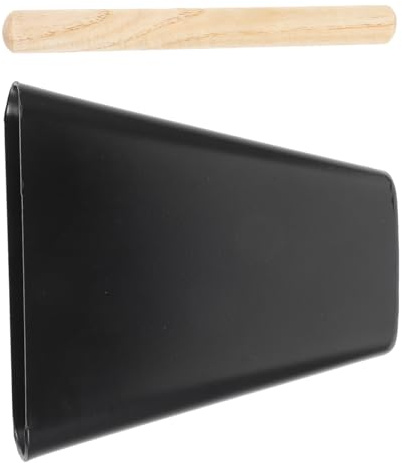 IMIKEYA 6 Inch Metal Cowbell with Wooden Stick - Handheld Percussion Noise Maker for Musical Events and