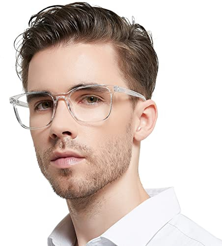 OCCI CHIARI Fashion Mens Reading Glasses, Large Readers Glasses for Men, Rectangle Reading Glasses 1.0 1.25 1.5 1.75 2.0 2.25 2.5 2.75...