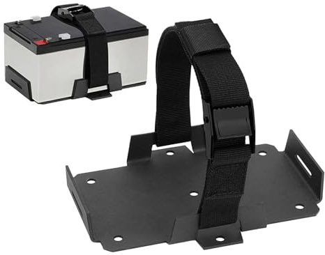 Hogvinnatil Kit de maintien de la batterie, porte-batterie de la voiture | Bac de batterie marine portable avec sangles réglables | Pince de support, accessoires de remplacement automobile pour motos