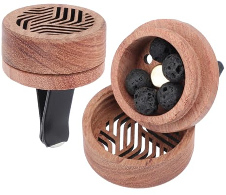 GALPADA 2stücke Aromatherapie Auto Diffuser Mit Luftausströmer Clip Und Duftöl Nachfüllscheiben Fahrzeug Duftspender Für Frischen Fahrzeuginnenraum Und Entspannende