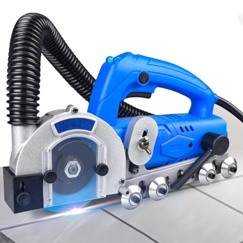 GmhXylophyte Tile Joint Cleaner - 1200w Electric Tile Seam Cleaning Machine with 9000 RPM, Built-in Dust Collection for Efficient Tile Gap Cleaning, for Caulking Agent A