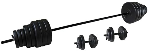 Tunturi Weight Sets Kit Barre à disques et haltères 50kg Noir Black 1