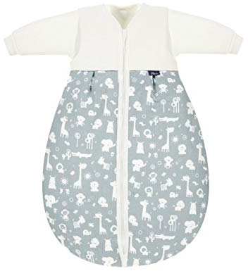 Alvi Kombi-Schlafsack | Ganzjahres Baby-Schlafsack 2-teilig | Innensack mit Ärmel & gefütterter Außensack | Temperaturen von 15 bis 30°C
