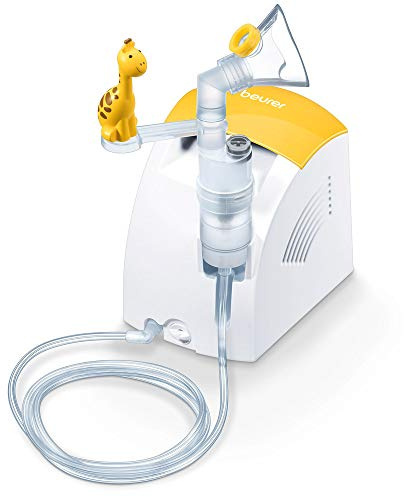 Beurer IH26 Children's Nebuliser | Electric Inhaler with Playful Giraffe to Help Relax Children | Nebulise Liquid Medication for Effective Treatment of Respiratory Conditions | Short Inhalation time