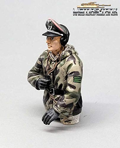 licmas 1/16 Figur deutsche Panzer Mannschaft Wehrmacht Splittertarn Kommandant WW2