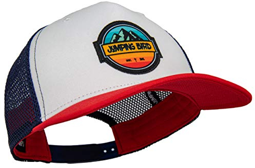 Jumping Bird Trucker Cap mit Mesh-Netz Unisex Dreispitz • Retro Mesh Cap in USA Style • Individuell verstellbar und leicht abwaschbar