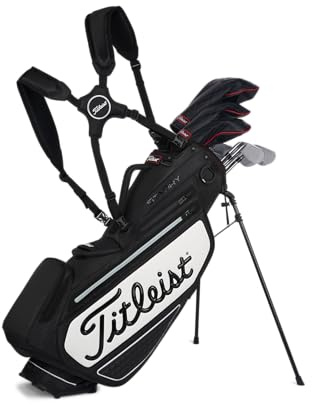 Titleist Tour Series Premium Stand StaDry Golf Bag, Black/White