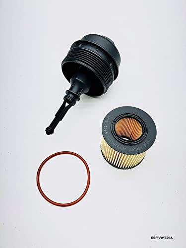 Filtre à huile et bouchon compatible avec VW Polo (9N, 9A, 6R1, 6C1) 1.2L 2001-2009 EEP/VW/326A