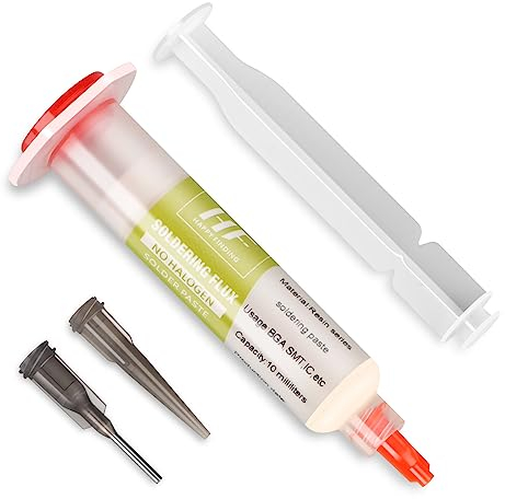HAPPY FINDING Flussmittel bleifreies Lötpaste 10ml, Lead-Free Solder Paste für BGA, SMT, IC, etc