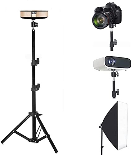 Tripod Stand, Mini Projector Stand,Lightweight Portable Projector Photography Stand Camera Tripod Adjustable Height 20 to 61 Floor Stand Holder, inculded 360° Rotatable Head Ball (Withstand 3pound)