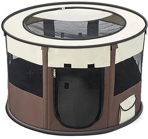 Hundebett Katzenbett Katzenzelt, Hundehaus, Haustierzelt, Atmungsaktives Hundezelt Für Drinnen Und Draußen, Weiches, Bequemes Haustier-Schlafzelt Hundekorb Hundesofa ( Color : Brown , Size : 72*72*45c