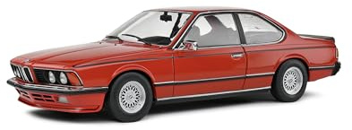 Solido BMW 635 CSi (E24) rot – Hochwertiges Diecast Modellauto im Maßstab 1:18, klassisches Sportcoupé für Sammler & BMW-Enthusiasten