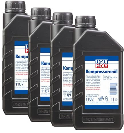 4x Liqui Moly Universal Air Compressor Oil All Season Low Friction Oil - 1L