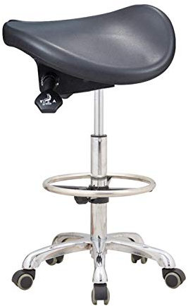 LULUMAIC Verstellbarer Sattelhocker, Arbeitsstuhl Ergonomisch einstellbar 360 ° Drehschwenkhocker für Ärzte Beauty Massage Spa Salon, B, B.