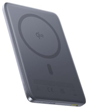 Baseus Picogo AM41 Power Bank Ultra Slim 10000 mAh Qi2 Magsafe Power Bank 15W Wireless PD 27W Ricarica Rapida Batteria Esterna Magnetica con Cavo USB C per iPhone 17/16/15/14/13/12, Nero