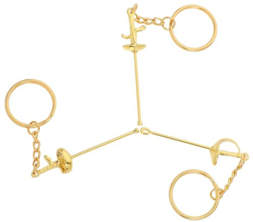 BRIGHTFUFU 3stücke Teiliges Niedlicher Fechten Schlüsselanhänger Aus Metall Handgefertigtes Souvenir Für Sportfans Für Fechter Für Geburtstagsfeiern Und Sammlungen