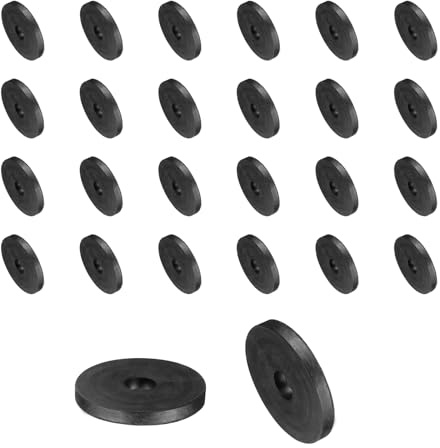 QUARKZMAN 60 Piezas Separadores de Goma 20mm OD x 5mm ID x 2mm Altura Separadores Redondos Antivibración Arandelas de Goma Ojales