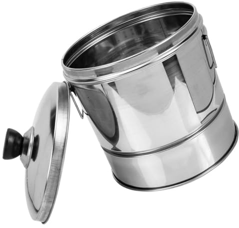 DECORNIJIA Vaporera de Arroz de Acero Inoxidable 20cm para 1-2 Personas Cubo de Arroz al Vapor Multifuncional Barril para Sushi Tapa y Asa Utensilio Cocina para Hacer Sushi