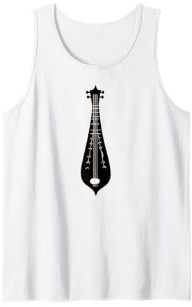 Dulcimer-Musiker Zupfinstrument Hammered Dulcimer Hackbrett Tank Top