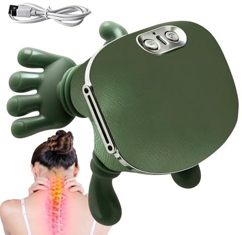 Masajeador De Cuello 4D Con Calor, 3 Configuraciones De Masaje Y 2 Niveles De Calors, Masajeador Eléctrico Inalámbrico Con Calor Para El Hogar, La Oficina Y Viajes, Del Dolor