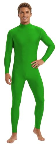 Cexiakong Mono de cuerpo completo para hombre, traje de pantalla verde, traje de cuerpo completo, traje de cuerpo completo, traje de cuerpo entero, disfraz de festival