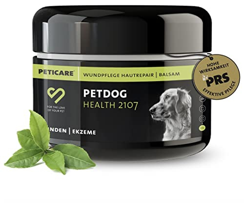 Peticare Wund-Salbe für Hunde | bei Wunden & Haut-Verletzungen Aller Art | fördert Wundverschluss & unterstützt Regenerationsprozess | einzigartiges PRS® System für Lange Wirkung - petDog Health 2107