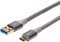 Amazon Basics USB-C to USB-A 3.1 Gen 1 Fast Charger Cable, Nylon Braided Cord, 5Gbps High-Speed for Apple iPhone 16/15, iPad, Samsung Galaxy, Tablets, Laptops, 3 m, Dark Grey