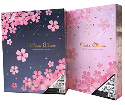 Album fotografico Photo Album Fiori a tasche 13x18 per 200 foto senza memo con scatola - 1 pz.
