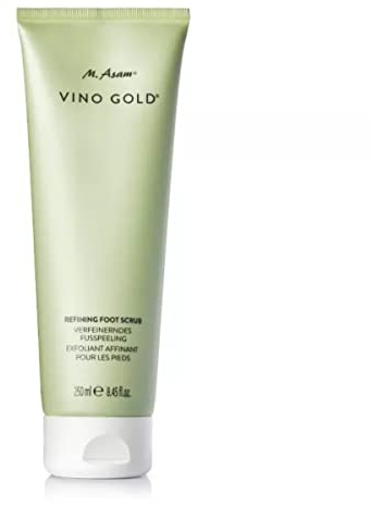 M. Asam VINO GOLD Verfeinerndes Fußpeeling (250 ml) – Peeling für samtweiche Füße mit natürlichem Bimssteingranulat & pflegenden Ölen, vitalisiert & pflegt raue Füße & rissige Fersen, vegane Fußpflege