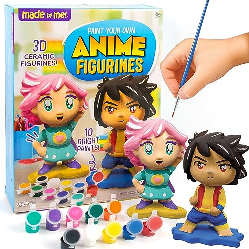 Made By Me Anime Figurines, Arts & Crafts Painting Kit, Small, Multi, 2 Piece