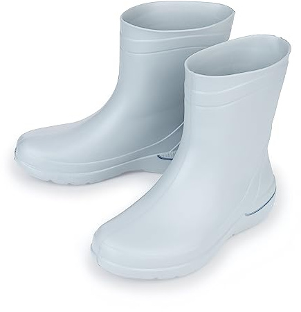ESTRO Botas de Lluvia y Agua para Mujer - Botas de Goma CR01 (37 EU, Gris)