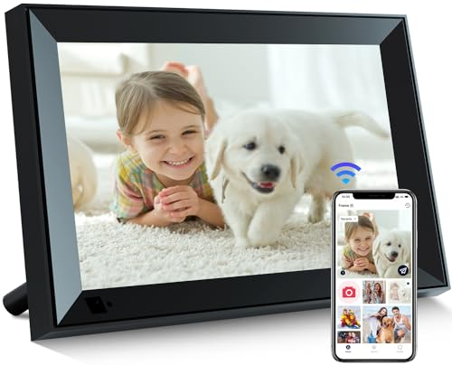 32 GB Digital Photo Frame WiFi,10.1 Inch Digital Picture Frame,1280x800 IPS HD Touch Screen Electronic Digital Frame,Auto-Rotate,Easy to Share Photos or Videos Anywhere