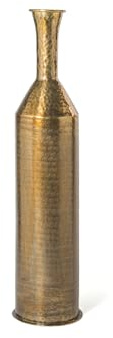 H&H Chennai Vaso in Alluminio, Ottone, 17xH75cm
