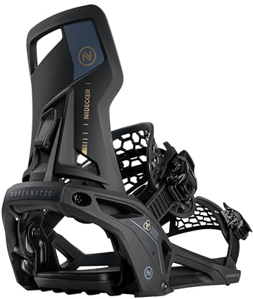 Nidecker OG Supermatic Fijaciones de Snowboard - Sistema de Apertura automática con Respaldo Alto reclinable