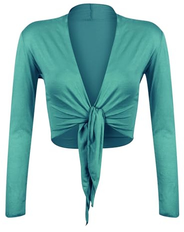 Glamexx24 Chaqueta Bolero Elegante para Mujer, de Punto, para la Noche, para Bodas, de Manga Larga