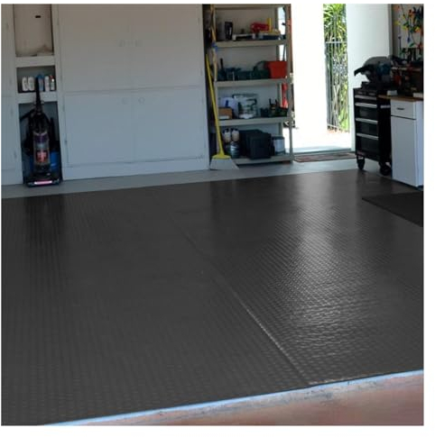 Garage Gummimatte Werkstattboden 1 2 3 4 5 6 7 8 9 10 m extra große Gummi-Fußmatten für Garagenböden – schwarze 3 mm dicke, rutschfeste Gummi-Bodenbelag-Mattenrolle für Schuppen/Auto/Heim-Fitnessstudi