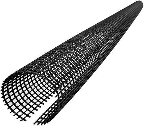 EraGreen Rejilla protectora contra hojas de 2 m de longitud para canalones de 100mm-125mm - Protección para canalones resistente a UV - Atrapa hojas en negro - Rejilla para canalones de plástico