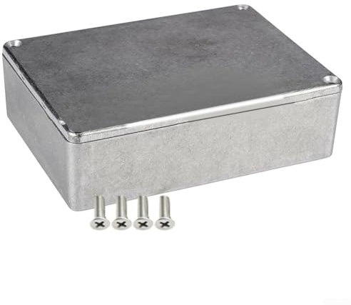 ZYWUOY Aluminium-Metall-Stomp-Box-Gehäuse, Effektpedal-Gitarrenkoffer (125B, 122 x 66 x 39,5 mm)