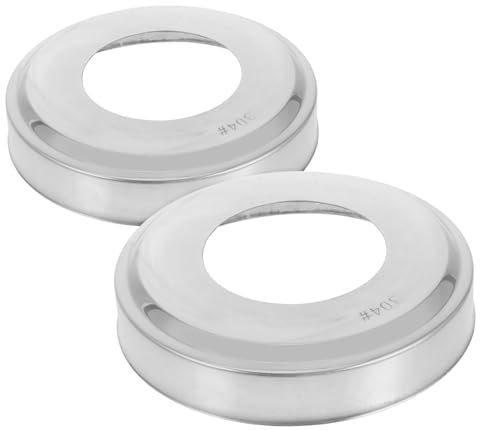 Milisten 2pcs Pool Ladder Escutcheons Plate Stainless Steel Escutcheons Covers for Inground Pools Handrail Steps