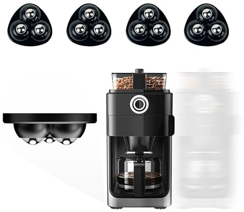 Appliance Casters - Furniture Sliders & Appliance Rollers for Kitchen, Coffee Machine, Blender, Oven - Helps Mom or Wife Easily Solve Countertop Sliding (Black, 4pcs)