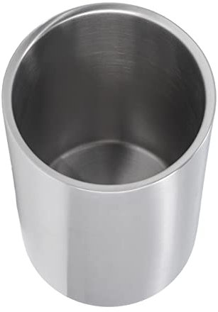 Secchiello per Vino, Secchiello per il Ghiaccio Dritto Refrigeratore in Acciaio Inossidabile di Bicchieri Sottili per Vino Rosso a Forma di Vita in Acciaio