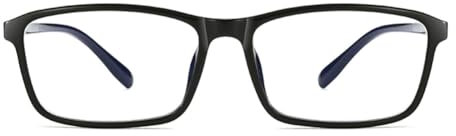 EYEphy Women's ultra-light TR90 HD anti-blue light/anti-fatigue readers, 1.56 aspheric resin lens reading glasses,Black,+1.5